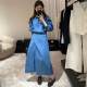 EASE authentic women's clothing, casual big brand design, spring new style, waist-crossing, tone, temperament shirt dress