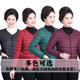 Mother's clothing with down lining for middle-aged and elderly women, thin and large size cold-proof clothing, close-fitting small cotton-padded jacket