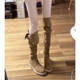 Six o'clock uncle small man's inner heightening two-wear high boots long boots women's thick-soled over-the-knee slimming suede long boots