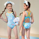 
Zoke teenager big ear dog series joint children's one-piece swimsuit girl briefs boy 2025