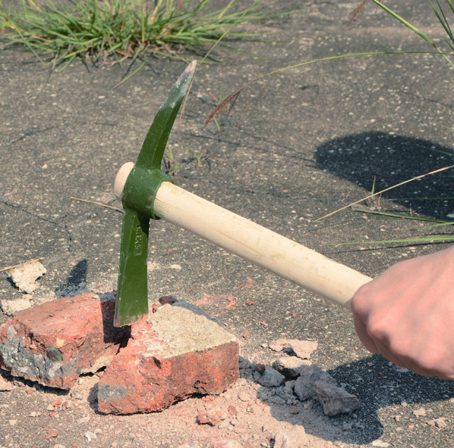 Multifunctional digging tool for digging tree roots steel pick iron pick dual-purpose hoe pick outdoor pure steel sheep pick hoe small pick