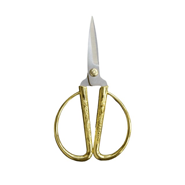 Handmade paper cutting thread cross stitch special pointed small scissors for ribbon cutting household stainless steel dragon and phoenix scissors sharp