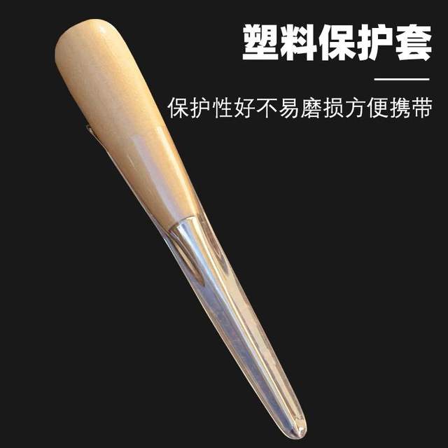 Upper shoe awl enlarging solid awl needle stainless steel large wooden handle thick old-fashioned punching handmade artifact special for repairing shoes