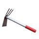 Gardening tools, short steel handle, small hoe, dual-purpose pick, gardening, vegetable and flower rake, soil loosening, weeding, agricultural tools