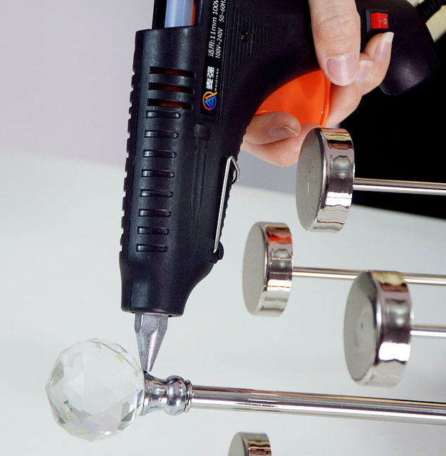 Hot melting rubber gun manual Household hot-melt rubber gun High sticky strong rubber stick hot melt rubber 7-11mm glue hot melt gun