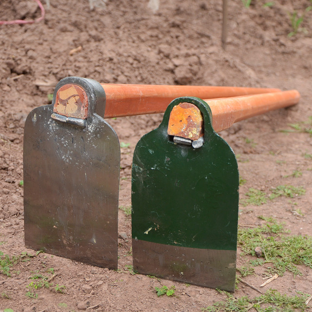 Long hoe vegetable farming tools gardening plowing tool rake forged wooden handle iron handle hoe long handle all steel hoe