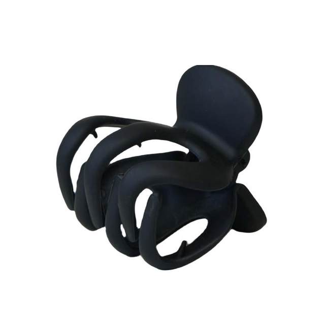 Pumpkin clip large high ponytail fixed artifact high skull back head small grab clip cushion high hairpin fluffy hairpin for women