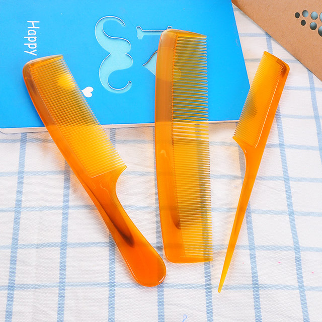 Beef tendon comb mirror four-piece set beef tendon comb long hair small ...