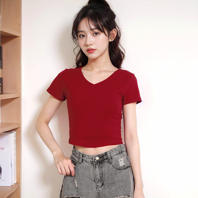 Solid Color Summer Tight Short Dew Umbilical Sports Top Women'S Fast Dry Sexy Yoga Short-Sleeved T-Shirt Running Fitness Suit main image 0