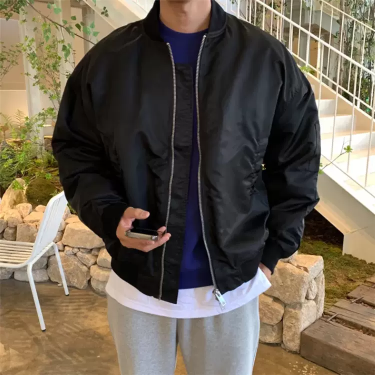 Mrdong东大门韩国男装代购ma 1帅气空军飞行服学院风棒球夹克