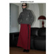 Unnnsad Blokette Boilet Skirt College Sports Casual Knitting Twita Blown Blind Color Skirt

