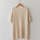 Japanese and Korean chic2024 autumn loose large size lazy clean color loose pullover cape shawl vest top