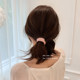 2025 new high ponytail head rope tie hair rope for girls' hair ring high elastic durable rubber band leather hood