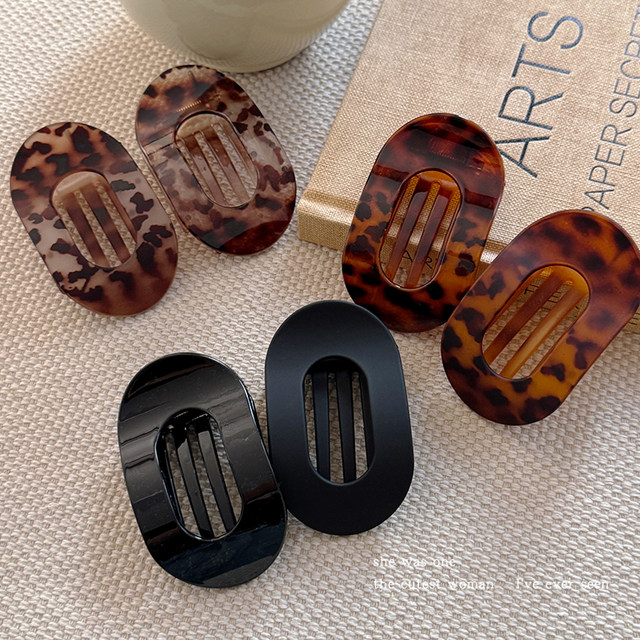 High-end flat hairpin for women with small hair, duckbill hairpin for the back of the head, abalone hairpin, hairpin, headwear