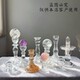 Glass base transparent with crystal ball seat artificial crystal seat big ball same high-end European style home decoration