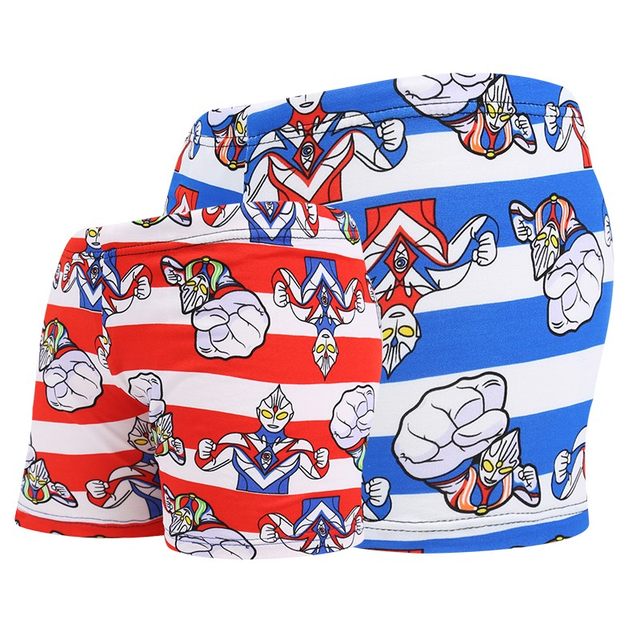 Children's cartoon swimming trunks cute baby comfortable flat corner boy girl beach sun protection swimming shorts manufacturer