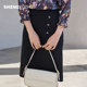 Shengyuzhu official flagship store autumn and winter new skirt for women commuting solid color shopping mall same casual hip-pack skirt