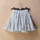 Korean version of sweet pleated floral lady high -waisted panton skirt summer new printed large skirt cake cake short skirt