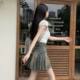 Retro old high-waist denim skirt 2025 summer new niche design versatile slim A-line short skirt