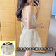 Korean Ins summer new sexy hot girl slimming belly lace strap skirt one-piece swimsuit hot spring swimsuit