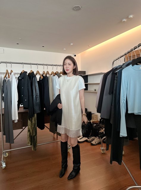 
widelia2025 new autumn and winter Korean mid-calf boots niche black ugly boots fashionable knight boots shoes