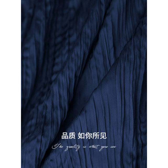 COCOBELLA heavy industry pleated satin elegant stand collar shirt for women new Chinese style two-wear Chinese style shirt SR0045
