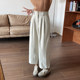 Small 7-point 145 meters white corduroy casual pants for women in autumn and winter plus velvet thickened eight-point harem pants xxs size
