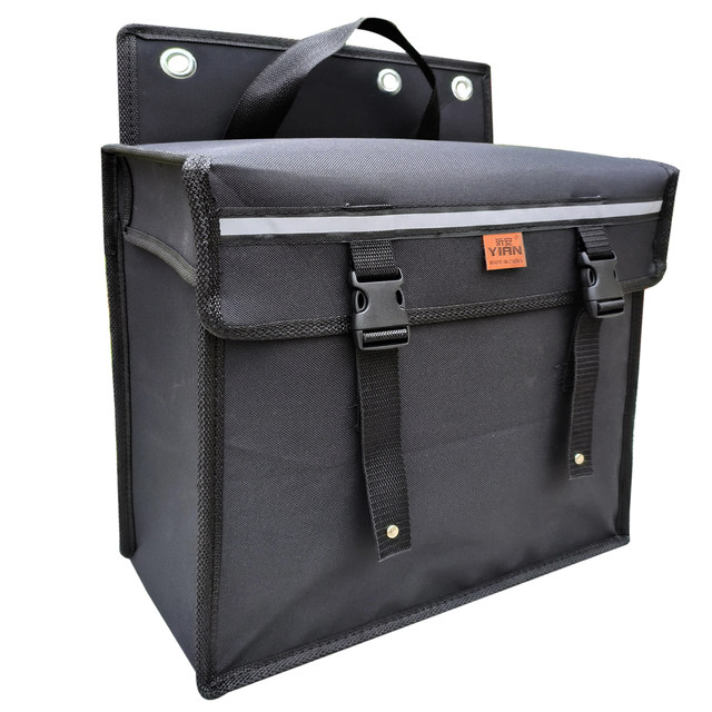 Waterproof canvas multifunctional motorcycle single-sided hanging bag electric bicycle side bag pack rear seat tool kit