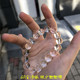 Natural 5A white crystal bracelet transparent beads Brazilian crystal bracelet genuine white crystal men and women support re-check
