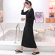 Summer and autumn Korean style women's modal long skirt outer wear long sleeve long skirt loose dress bottoming skirt plus size