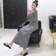 Summer and autumn Korean style women's modal long skirt outer wear long sleeve long skirt loose dress bottoming skirt plus size