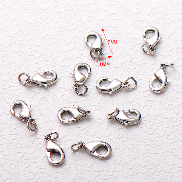 14K18K bag gold bead DIY accessories lobster buckle spring buckle bracelet necklace color-retaining connection buckle
