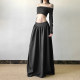 # SISJULY# Cold and fashionable it girl loose versatile skirt female dangling feeling big suits long skirt