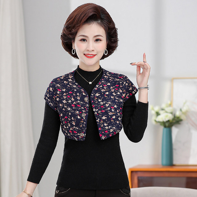 Shoulder guards, cervical vertebrae, warm little shawl, middle-aged and elderly people sleeping, cold-proof vest, camel velvet cotton vest, mother-in-law and mother winter clothes
