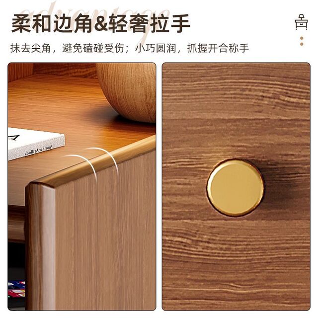 Solid wood bedside table full -solid wood small 30 cm narrow cabinet home bedroom 20 cm bedside ultra -narrow pinch cabinet
