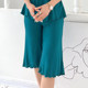 Modal six-point casual pants for women in summer, fashionable, slim, large-size flared shorts high-waist loose thin wide-leg pants