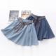 Japanese Mori Women's Spring and Summer Clothing Ethnic Style Lace-up Denim Skirt Student Girl Soft Cute Girl Short Skirt Umbrella Skirt