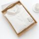 Japanese literary and fresh cartoon embroidered wreath cat double-layer cotton gauze white shirt women long-sleeved base shirt student