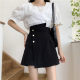 
Large size versatile irregular A-line skirt for women, summer, slightly fat mm high waist, belly-covering skirt and pants, slim short skirt