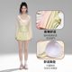 Sanqi 2025 new hot split swimsuit women's three-piece vacation hot spring long-sleeved sun protection skirt swimsuit