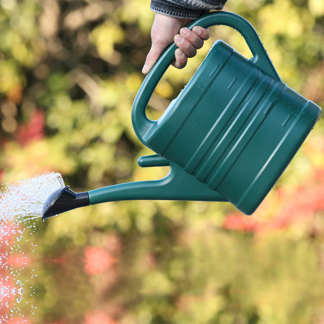 Large -capacity Plastic sprinkler pouring flower pot pouring kettle kettle house 5L8L9L12L long -mouth gardening small shower
