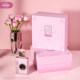 Fuji Mini Evo Digital Analog Instant Imaging Camera Polaroid Warm Rose Gift Box Set