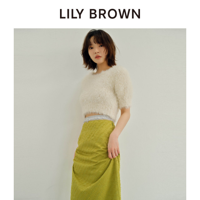 LILY BROWN autumn and winter style retro temperament lace high waist fish tail skirt LWFS244091