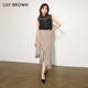 LILY BROWN autumn and winter style sweet high waist irregular slim fishtail skirt LWFS234098