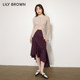 LILY BROWN autumn and winter style sweet high waist irregular slim fishtail skirt LWFS234098