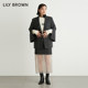 Lily Brown Autumn and Winter Sweet Straight Tube Gauze Skin Skin Skirt LWFS234160