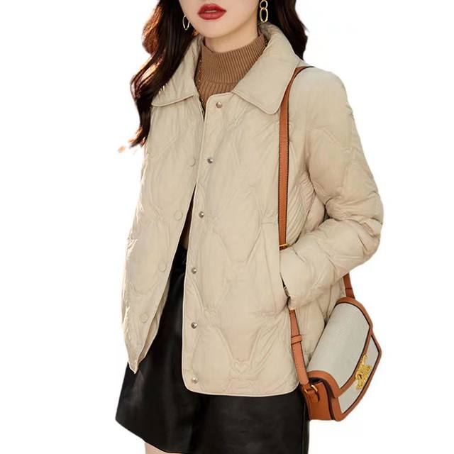 Women's Korean style middle-aged short winter jacket slim slim cotton jacket fashionable and fashionable collar