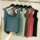 Women's warm vest with velvet base shirt for velvet without marks and thickened large size sleeveless heating top