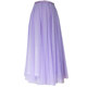 Taro Purple Skirt Fairy Girl Sweet A-line High Waist Taro Purple Mesh Sequin Long Skirt Slimming Draping Gauze Skirt