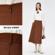 PRICH wavy A-line skirt hem waist-closed vertical cut implicit zipper simple temperament commuting skirt women